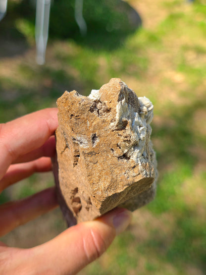 Baryte blanche brute française de l'Ariège en France