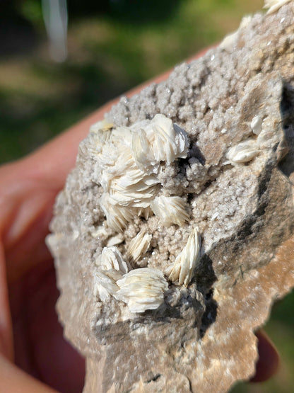 Baryte blanche brute française de l'Ariège en France