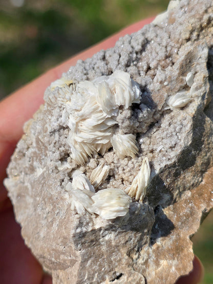 Baryte blanche brute française de l'Ariège en France