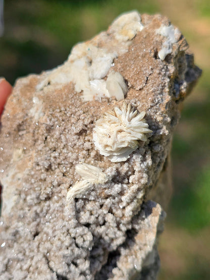 Baryte blanche brute française de l'Ariège en France