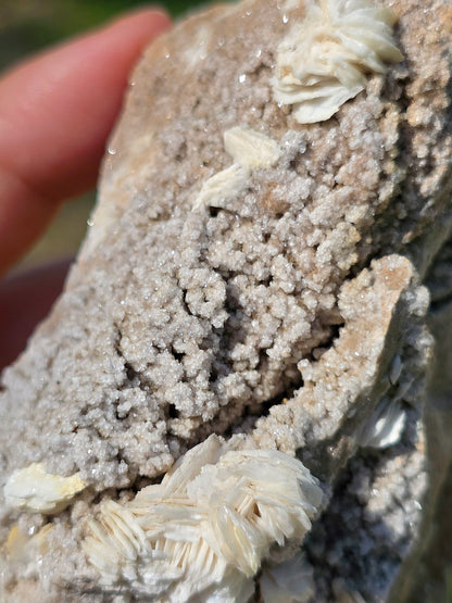 Baryte blanche brute française de l'Ariège en France