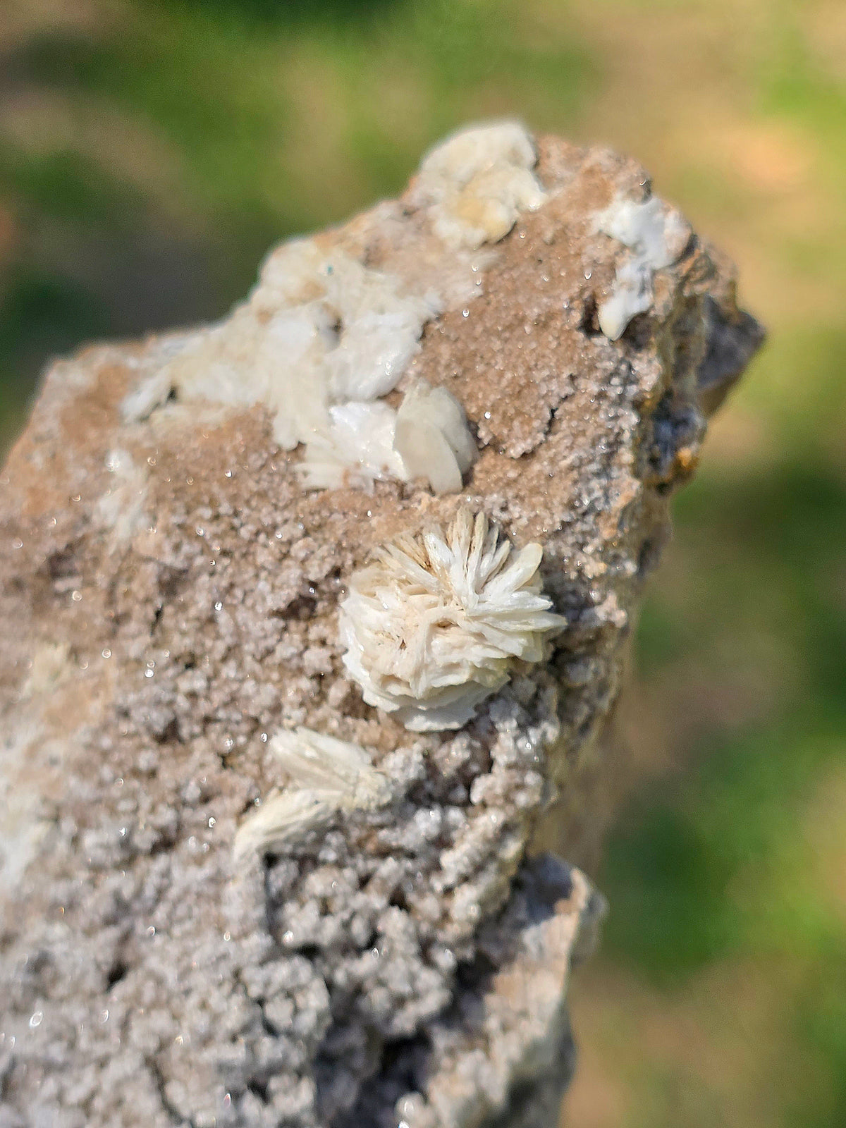 Baryte blanche brute française de l'Ariège en France