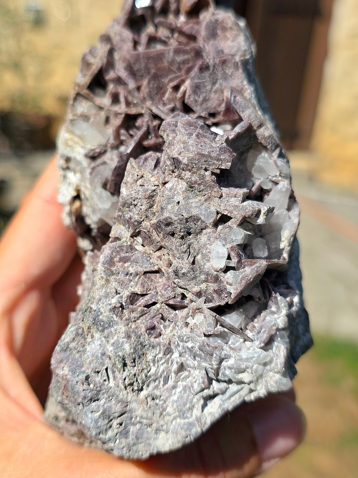 Grosse Axinite de Barèges, Pyrénées.