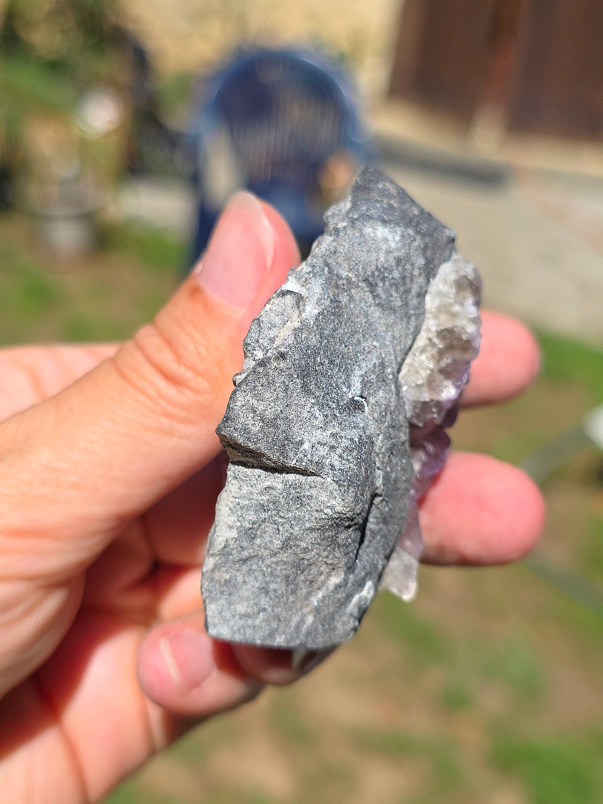 Fluorite (ou Fluorine) bicolore brute du Béarn