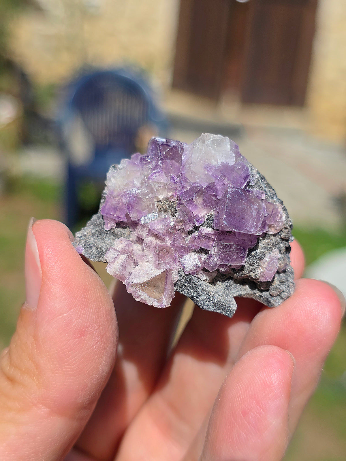 Fluorite (ou Fluorine) violette brute du Béarn