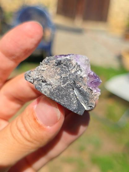 Fluorite (ou Fluorine) violette brute du Béarn