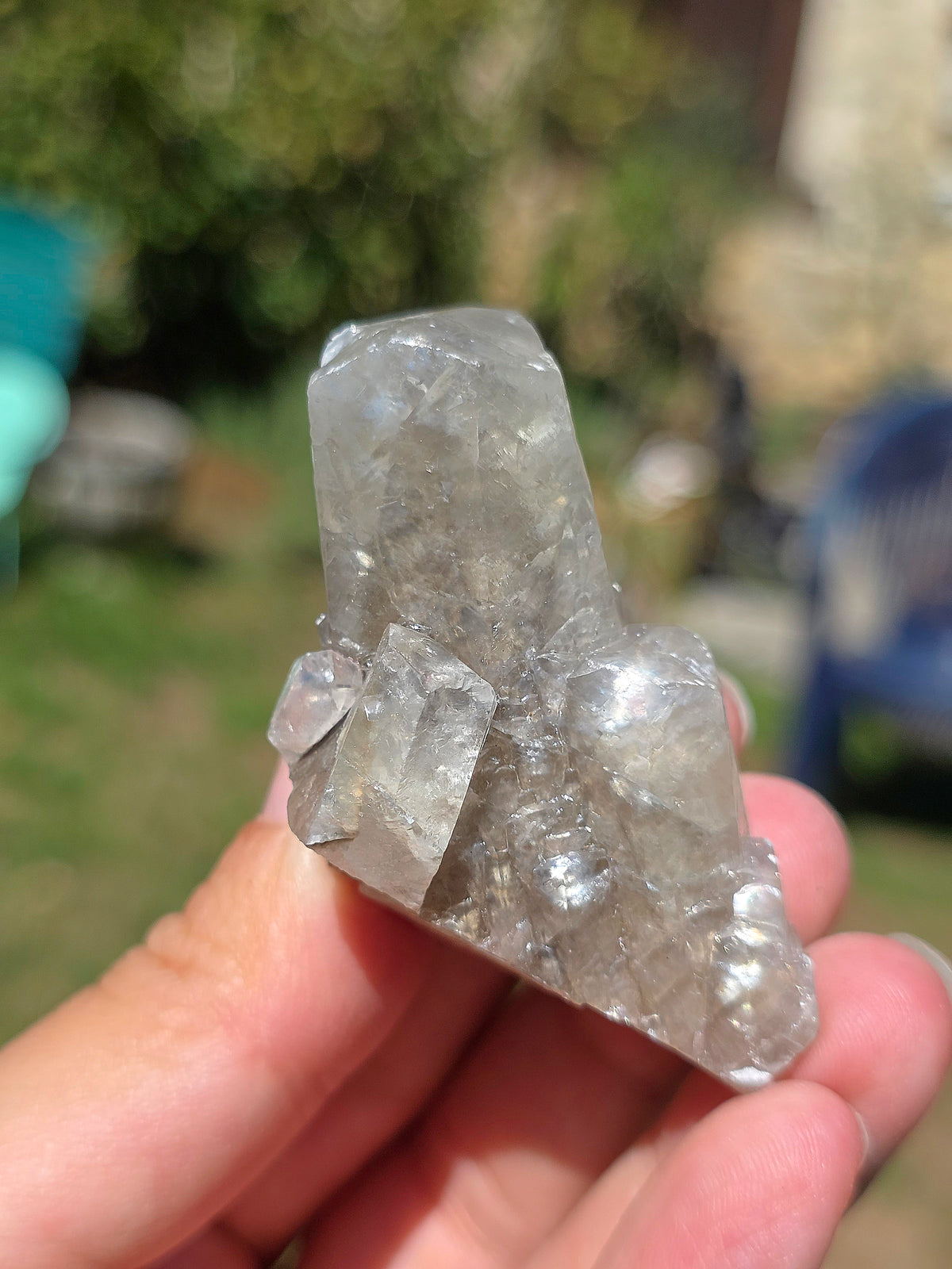 Calcite miel avec fantôme des Pyrénées