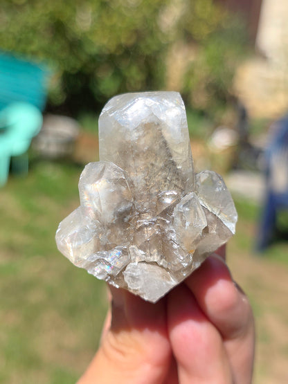 Calcite miel avec fantôme des Pyrénées