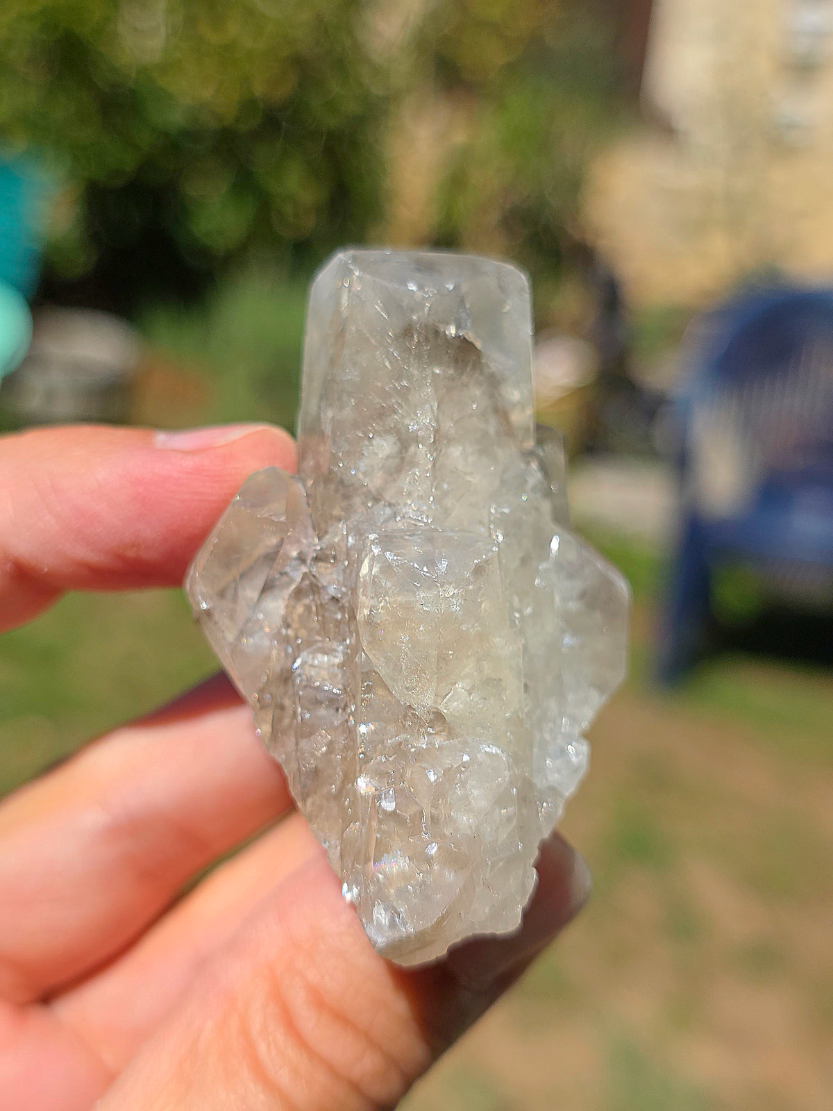 Calcite miel avec fantôme des Pyrénées