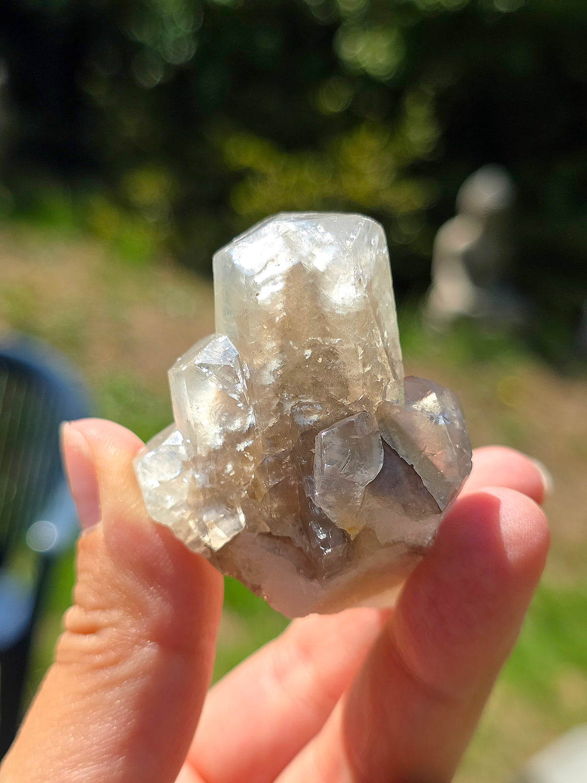 Calcite miel avec fantôme des Pyrénées