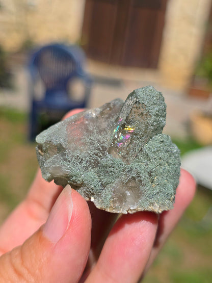 Quartz avec Chlorite des Pyrénées françaises