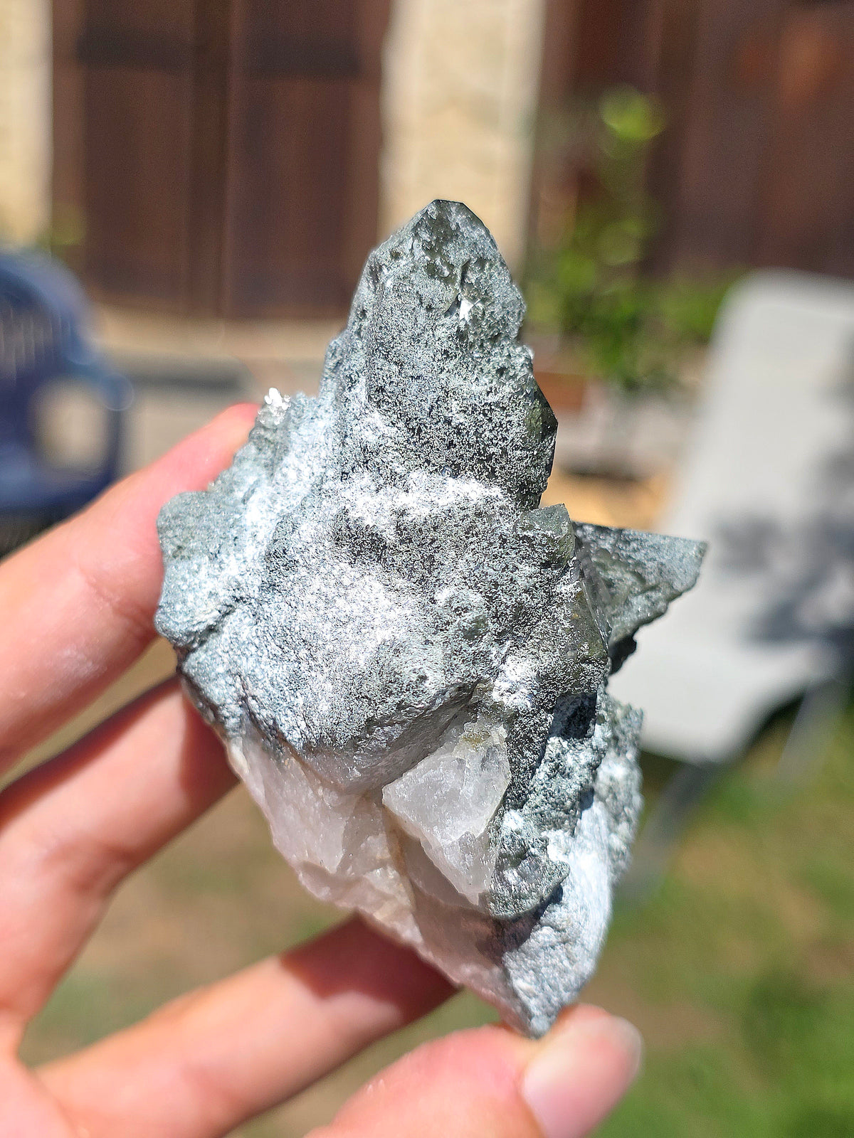 Quartz avec Chlorite et Albite des Pyrénées françaises