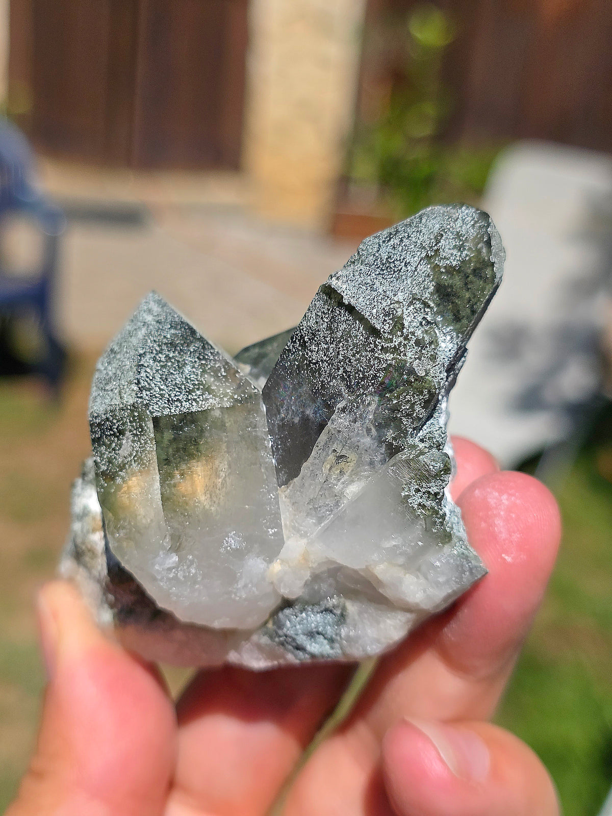 Quartz avec Chlorite et Albite des Pyrénées françaises