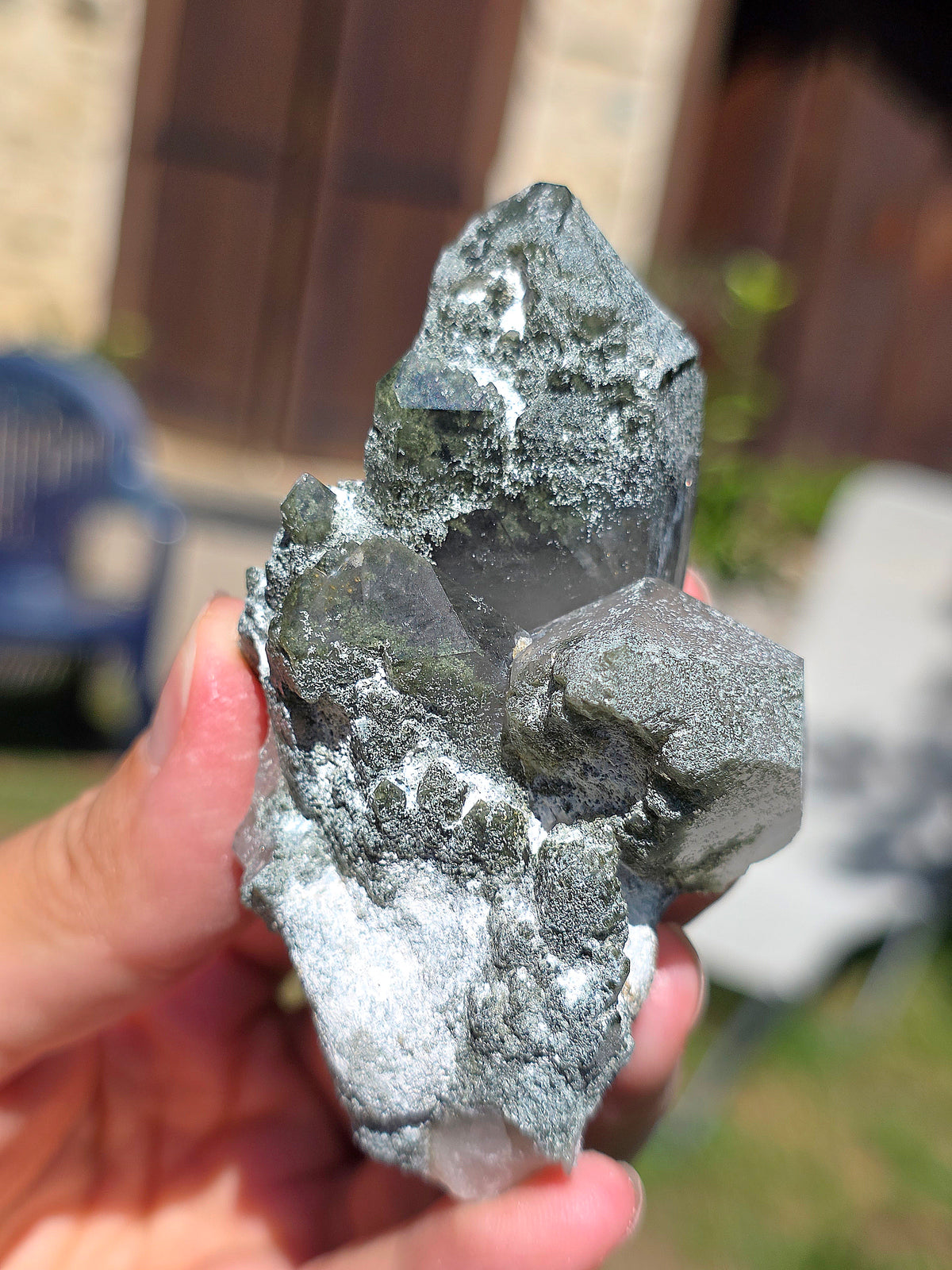 Quartz avec Chlorite et Albite des Pyrénées françaises