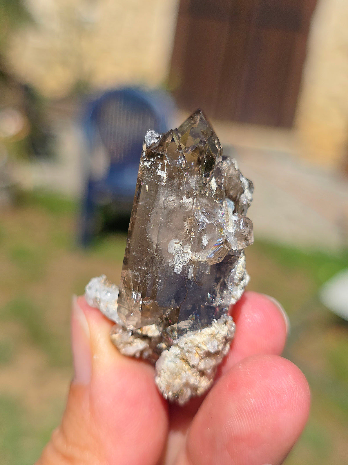 Joli Quartz fumé d'Arrens dans les Hautes-Pyrénées.