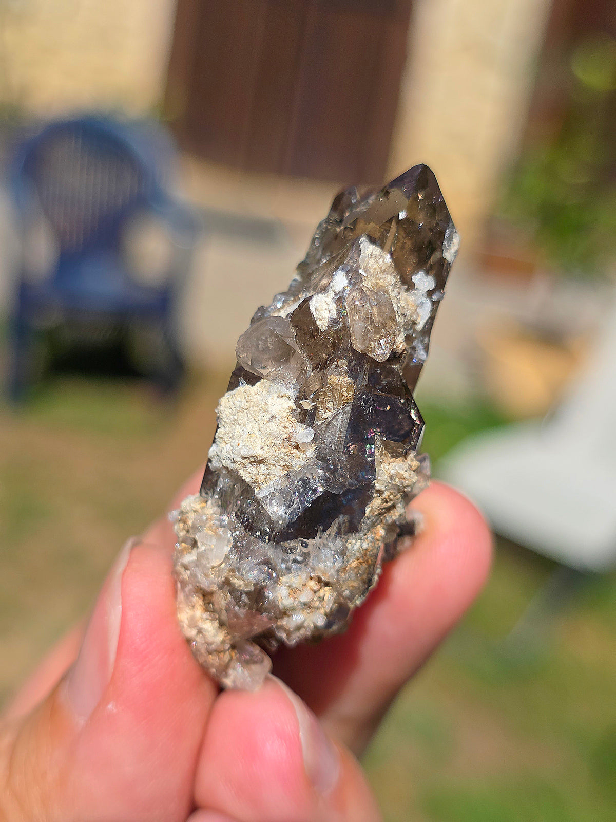 Joli Quartz fumé d'Arrens dans les Hautes-Pyrénées.