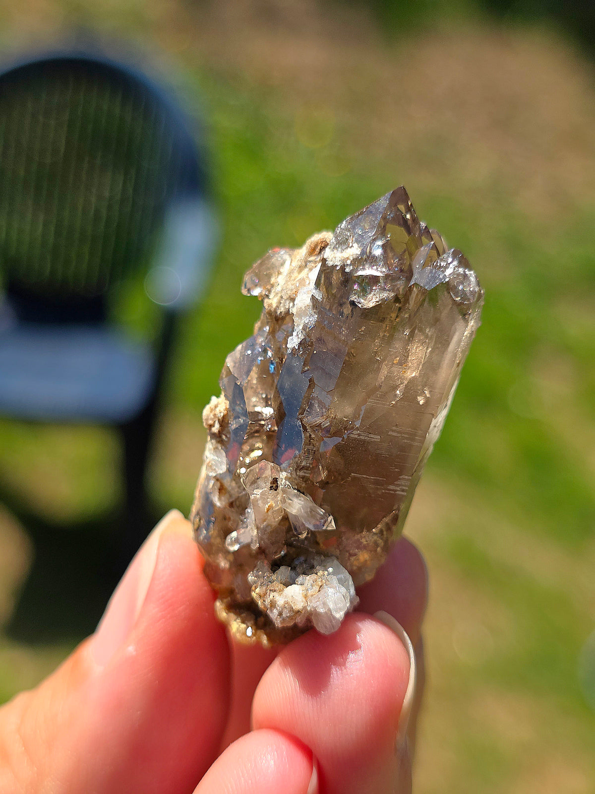 Joli Quartz fumé d'Arrens dans les Hautes-Pyrénées.