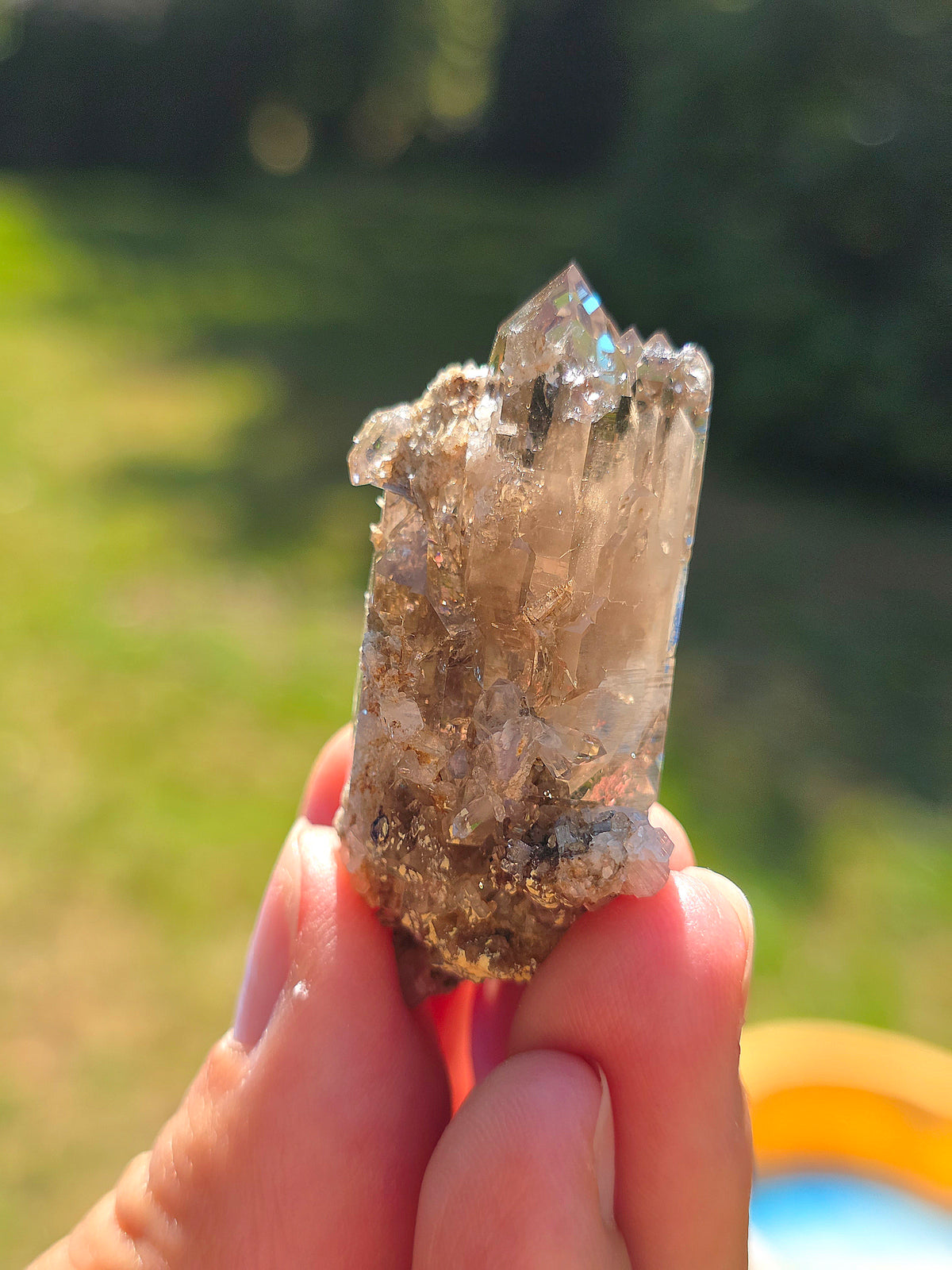 Joli Quartz fumé d'Arrens dans les Hautes-Pyrénées.