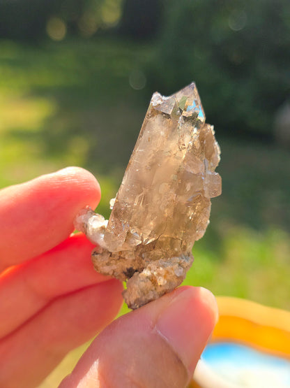 Joli Quartz fumé d'Arrens dans les Hautes-Pyrénées.