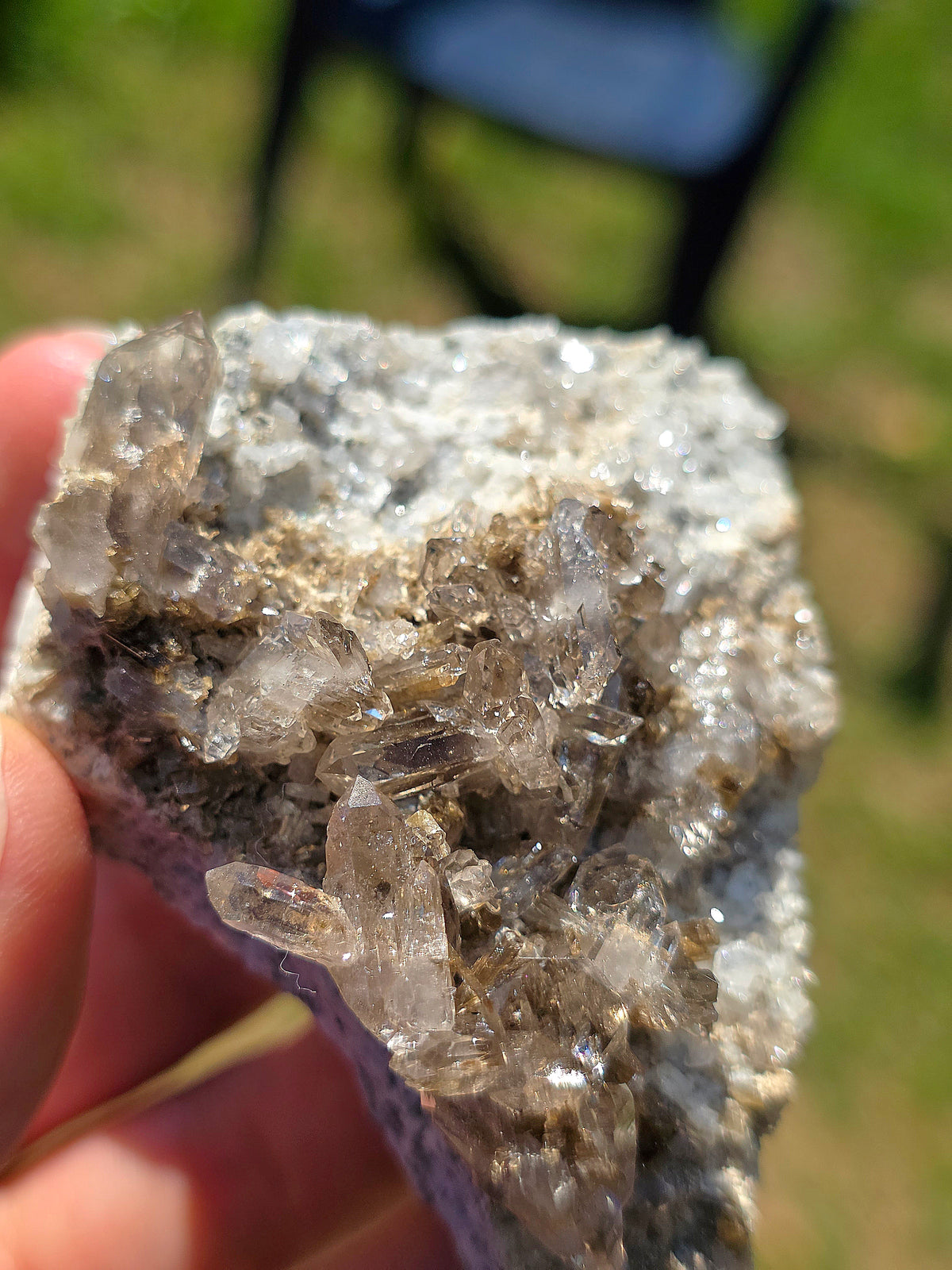 Quartz fumé brut d'Arrens