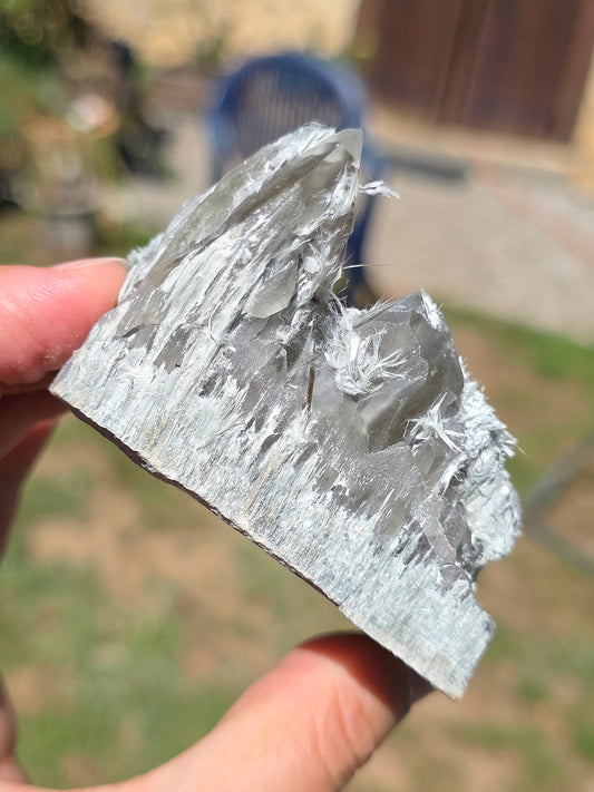 Quartz vert et Asbeste (Bissolyte) d'Arrens