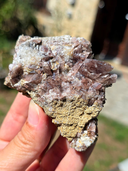 Axinite en provenance de Barèges, Pyrénées
