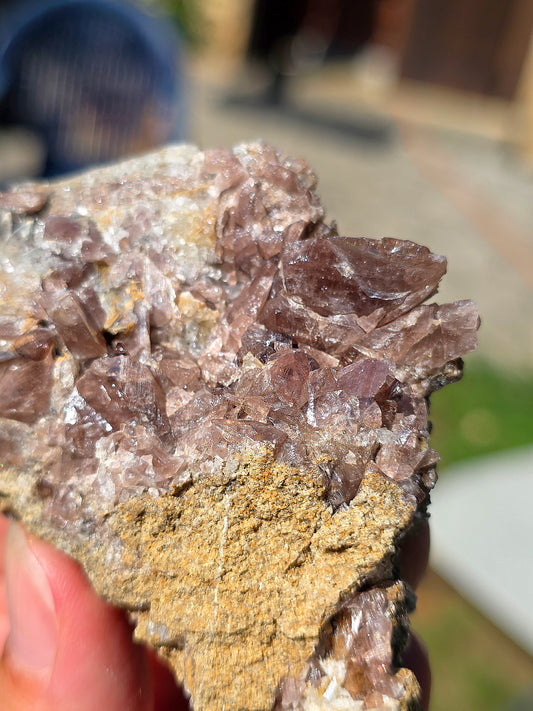Axinite en provenance de Barèges, Pyrénées