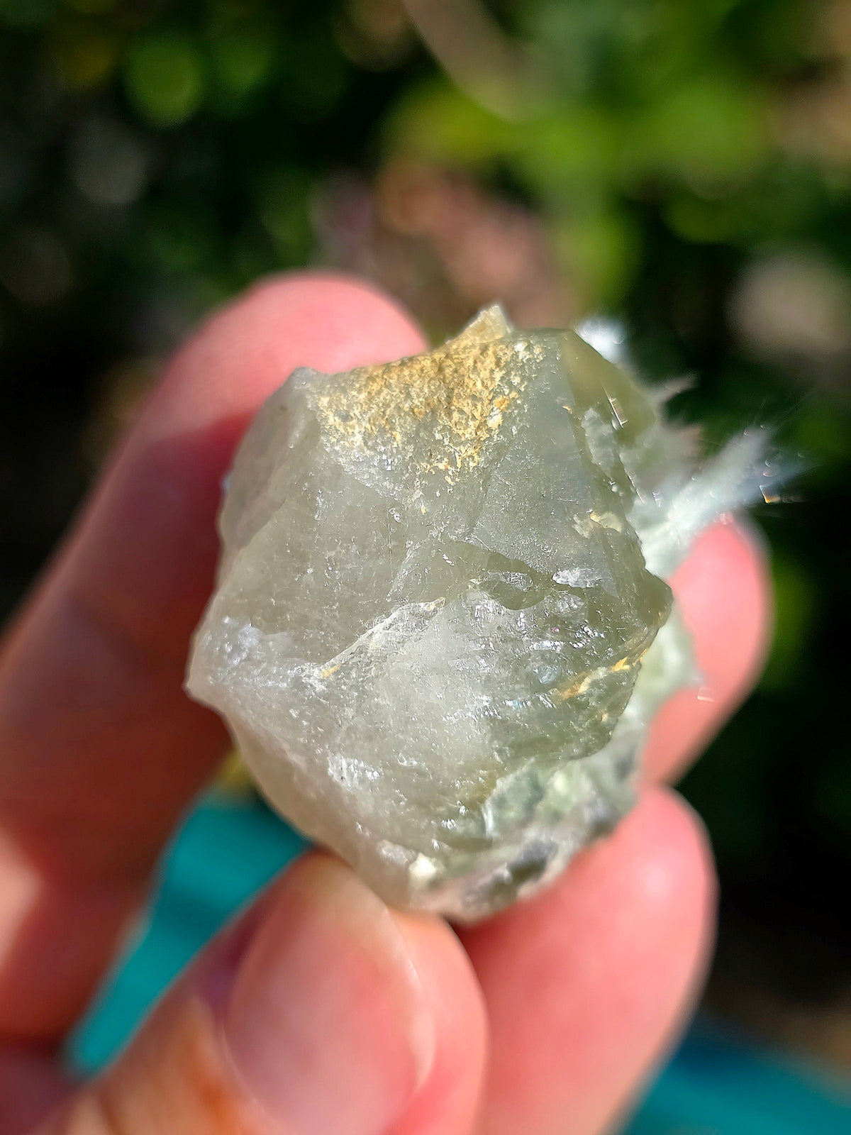Quartz vert et Asbeste (Bissolyte) d'Arrens