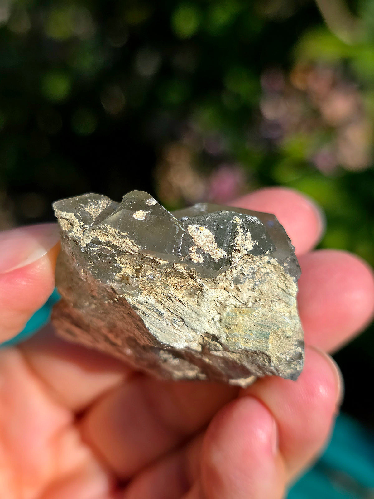 Quartz vert et Asbeste (Bissolyte) d'Arrens