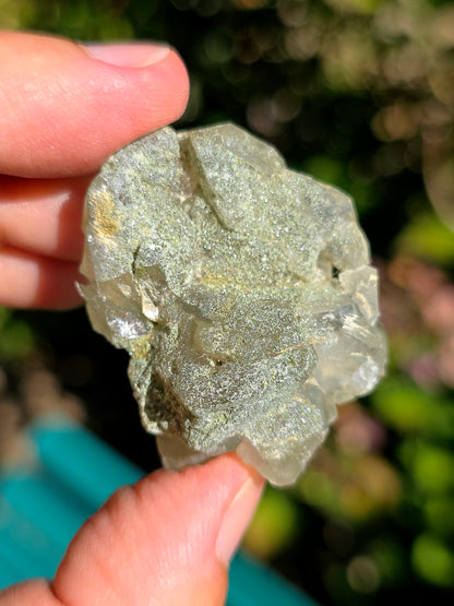 Quartz vert et Asbeste (Bissolyte) d'Arrens