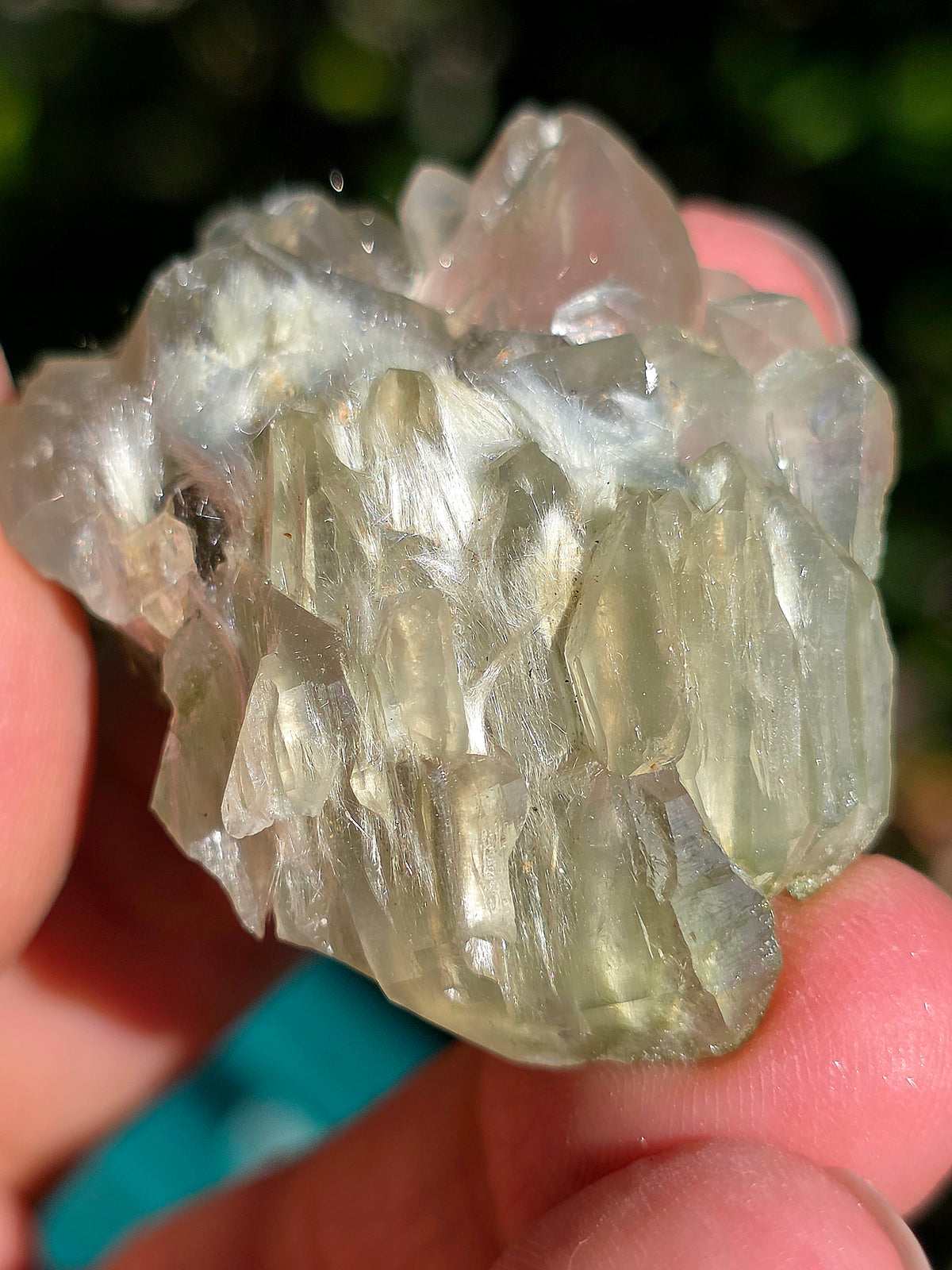 Quartz vert et Asbeste (Bissolyte) d'Arrens