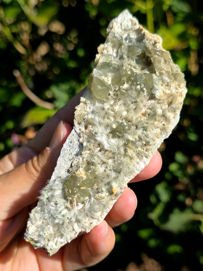 plaque de Quartz vert et Asbeste d'Arrens