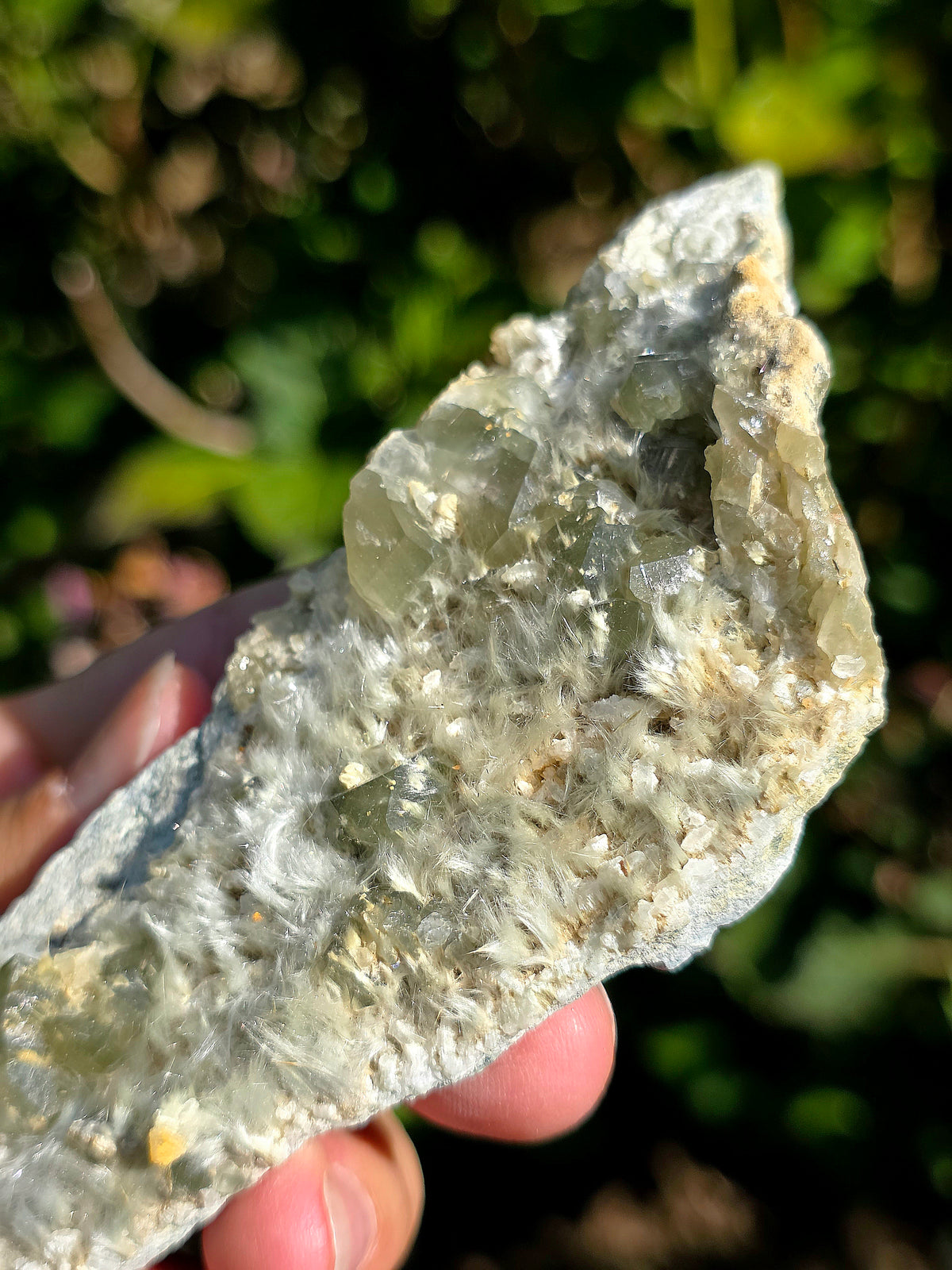 plaque de Quartz vert et Asbeste d'Arrens