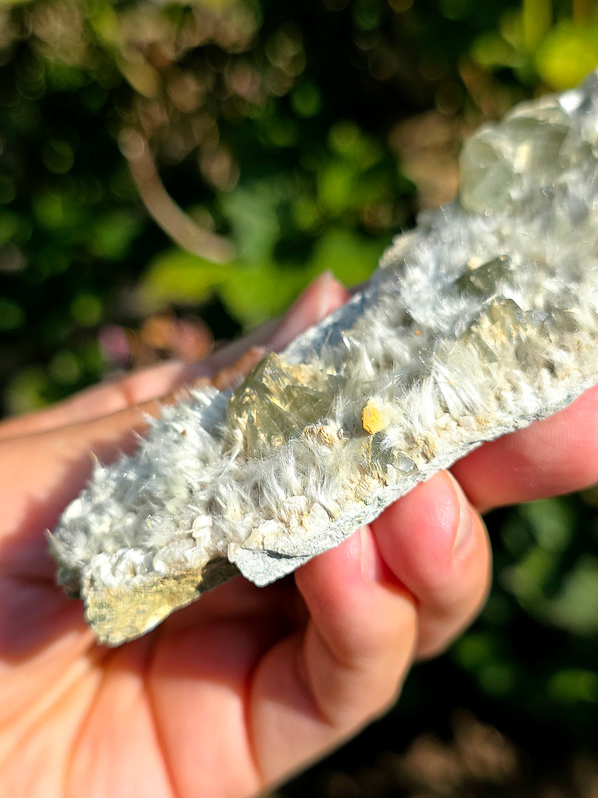 plaque de Quartz vert et Asbeste d'Arrens