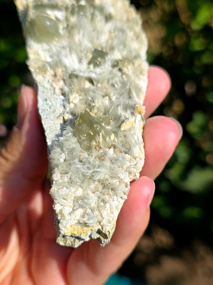 plaque de Quartz vert et Asbeste d'Arrens