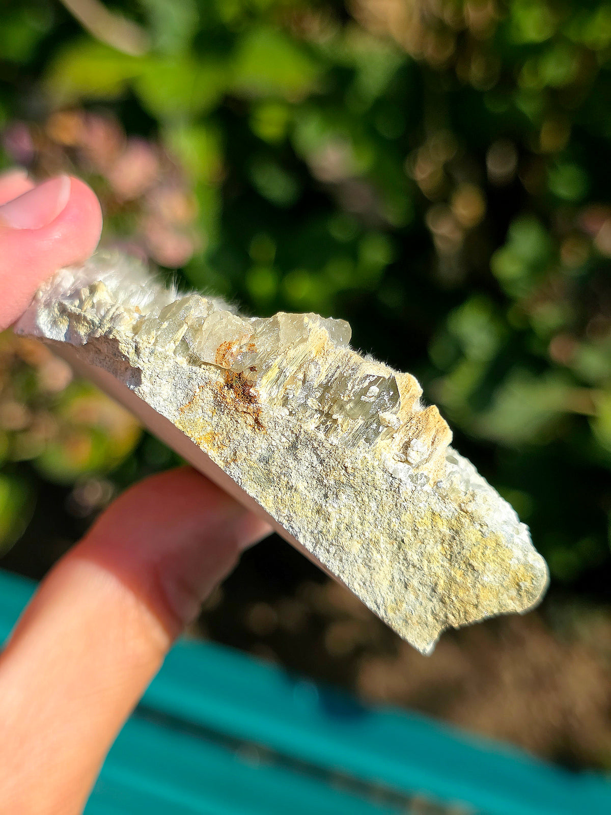 plaque de Quartz vert et Asbeste d'Arrens