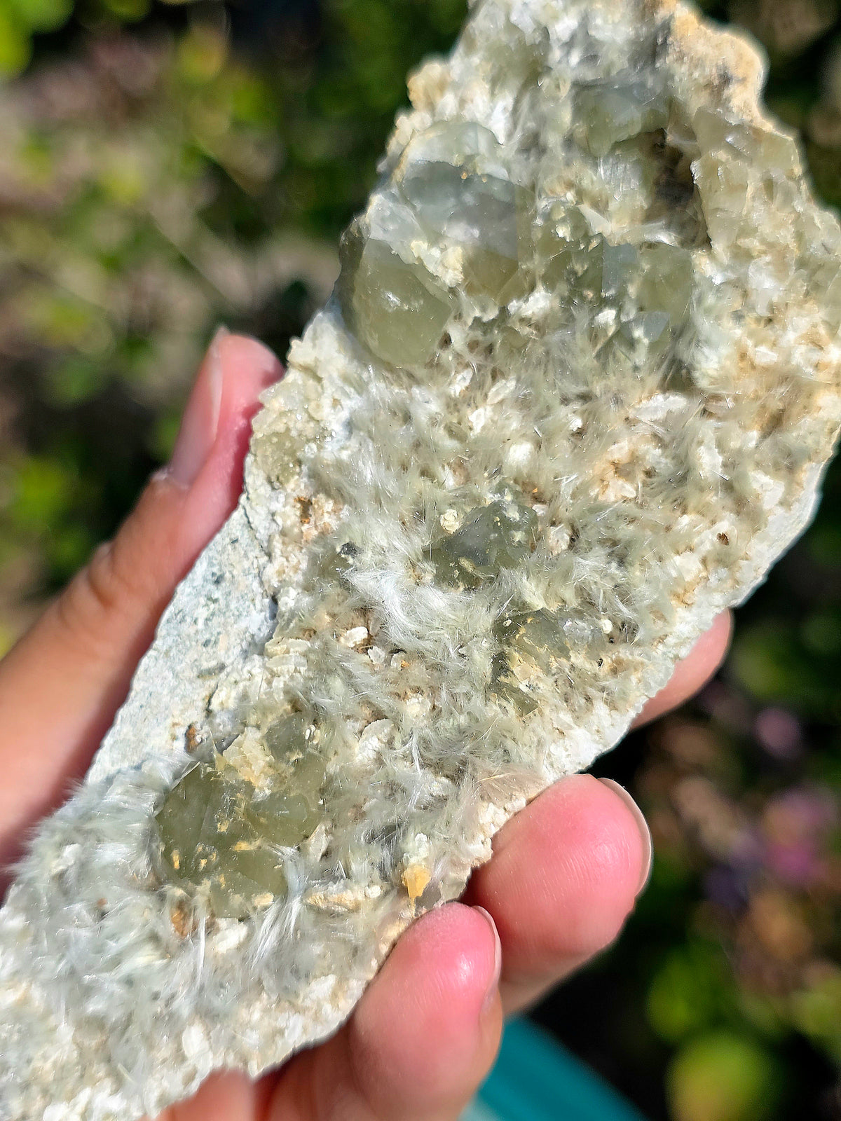 plaque de Quartz vert et Asbeste d'Arrens