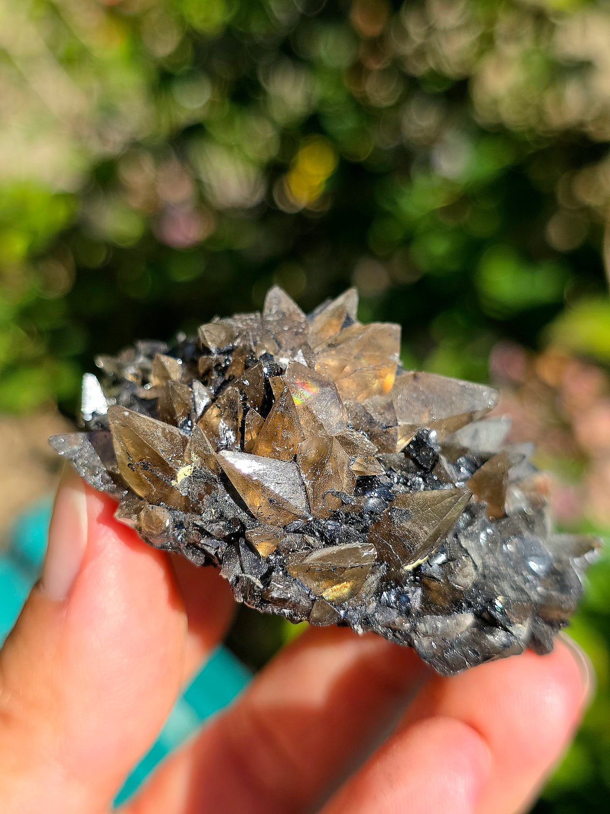 Quartz des Pyrénées sur bitume