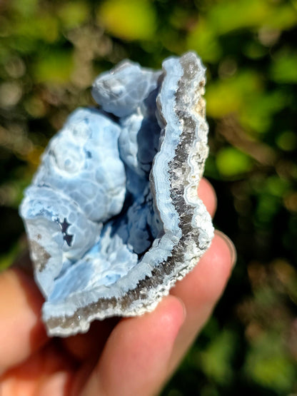 Calcédoine du Poitou bleue