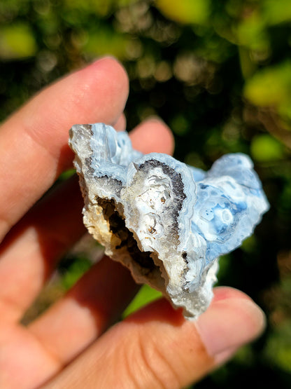 Calcédoine du Poitou bleue