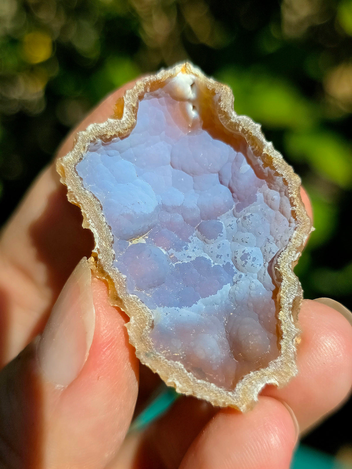 Calcédoine bleutée du Poitou