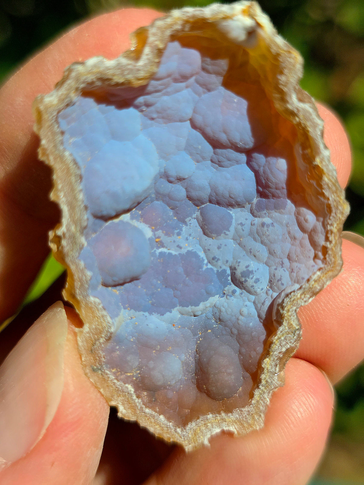 Calcédoine bleutée du Poitou
