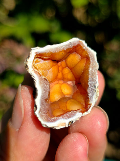 Calcédoine du Poitou orange
