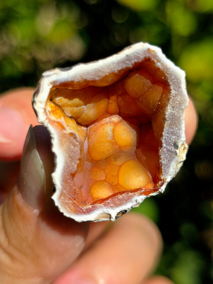 Calcédoine du Poitou orange