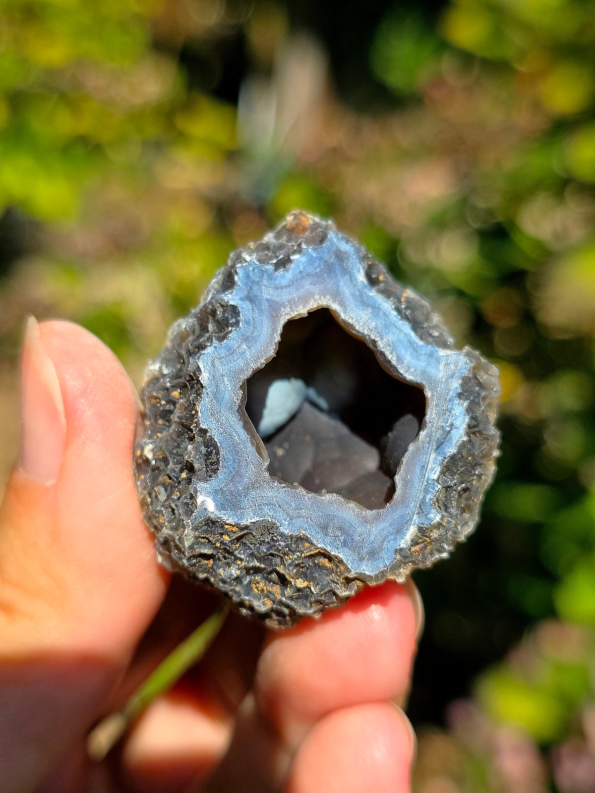 Calcédoine bleue du Poitou