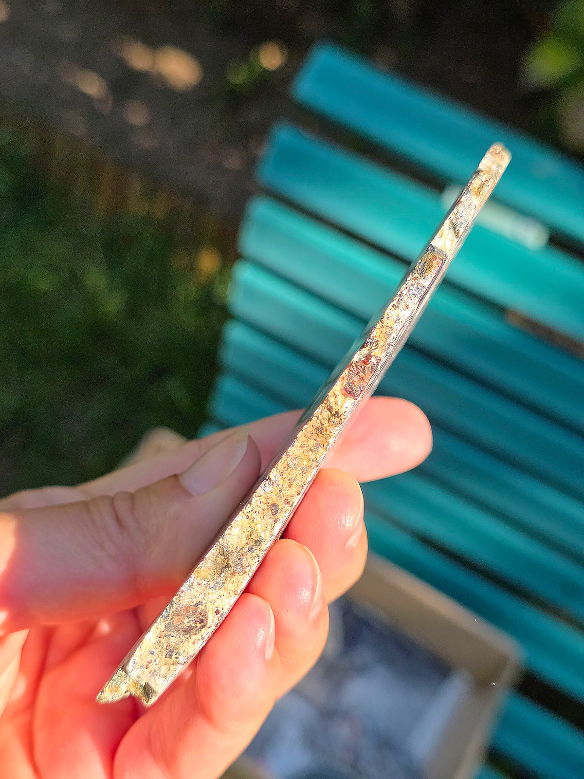 Tranche d'Eclogite à Grenats Pyropes d'Italie.