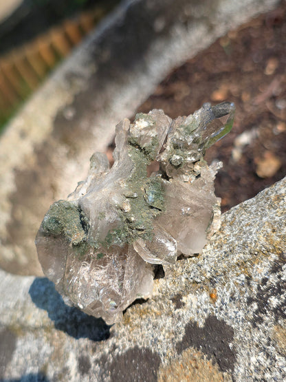 Quartz avec Chlorite en provenance d'Arrens