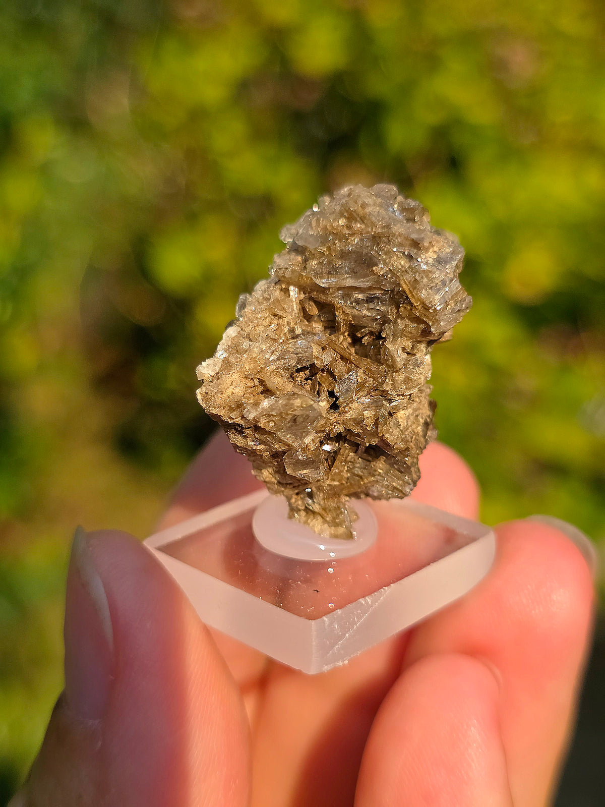 Quartz avec inclusions d'épidote des Pyrénées