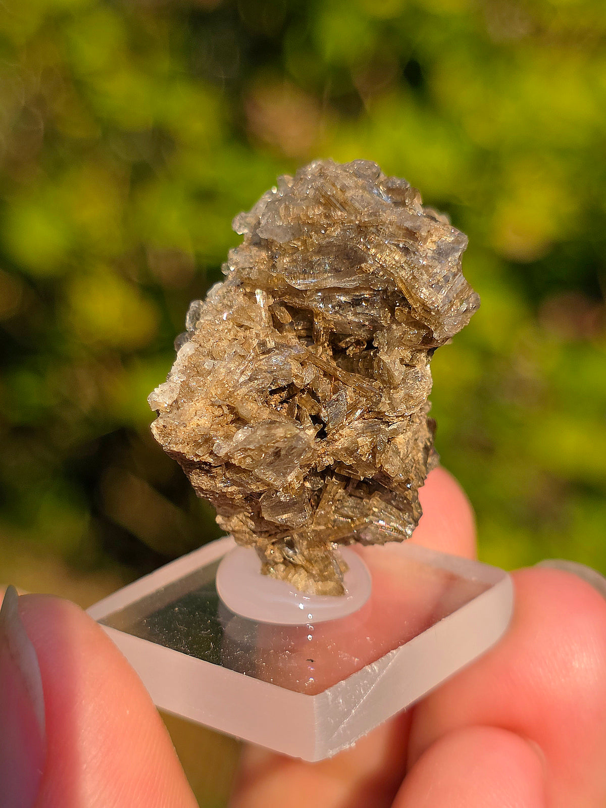 Quartz avec inclusions d'épidote des Pyrénées