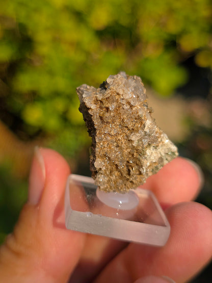 Quartz avec inclusions d'épidote des Pyrénées